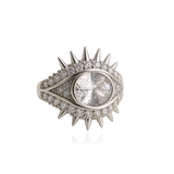 ELECKTRA SPARKLE EYE RING - Vit