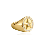ELECKTRA SIGNET STAR RING