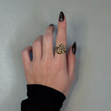FOLDED KNOT RING Guld