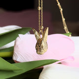 EASTER BUNNY FACE NECKLACE