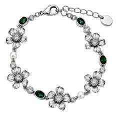 LA FLEUR GARDEN Armband Emerald grön