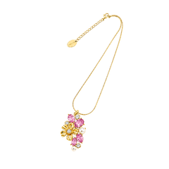 LA FLEUR GARDEN PENDANT Halsband Mjuk rosa