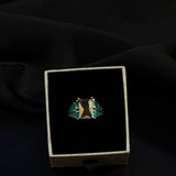 ROYAL DOMINO CRYSTAL RING - Amber