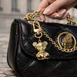 BEAR SKELETON BAG CHARM - Ljus Grön