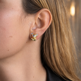 BEAR SKELETON STUDS- Blue