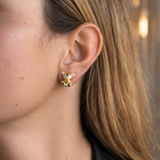 BEAR SKELETON STUDS Örhängen - Vit