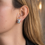 BEAR SKELETON STUDS - Pink