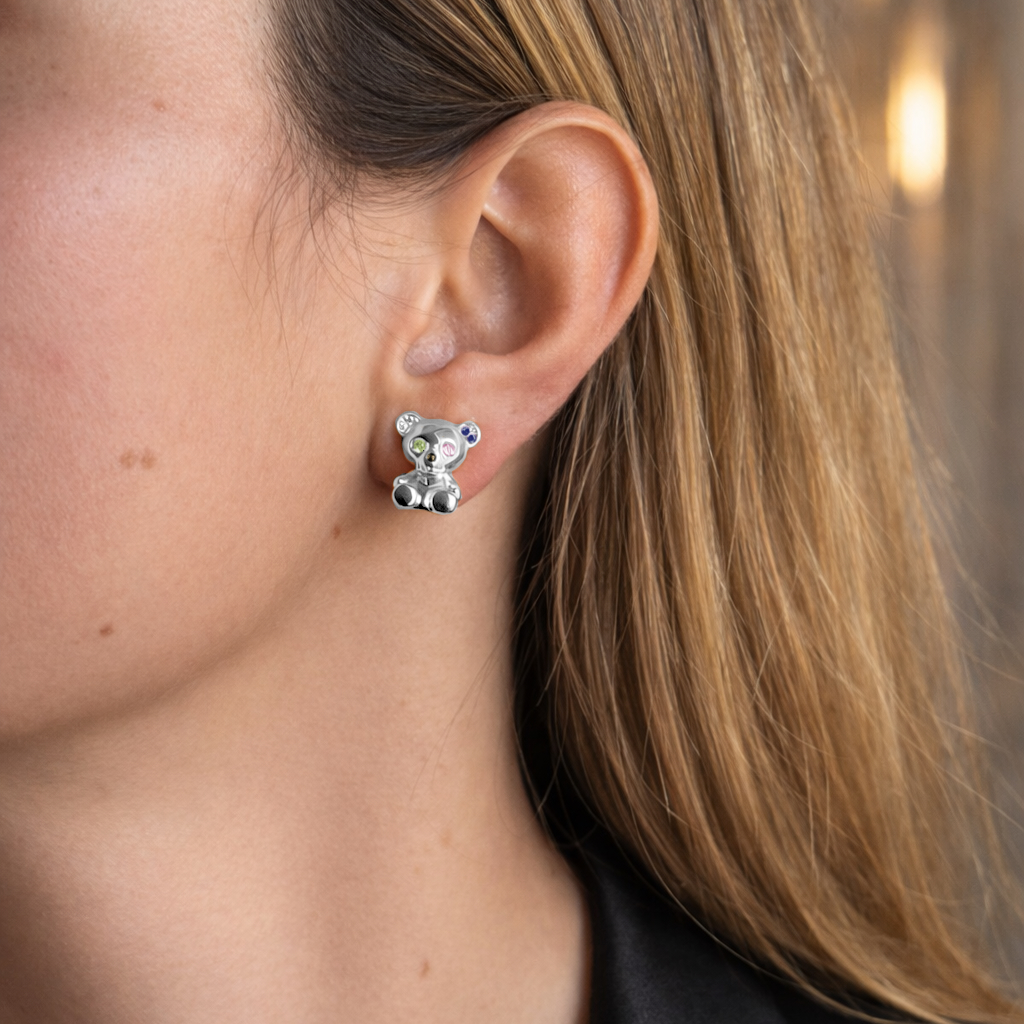 BEAR SKELETON STUDS Örhängen - Mix