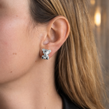 BEAR SKELETON STUDS Örhängen - Vit