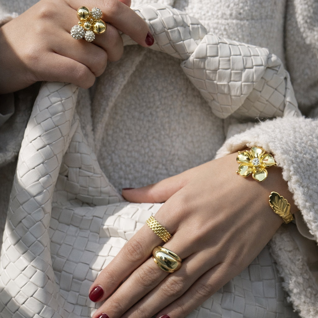 BERRY SPARKLE MAXI RING