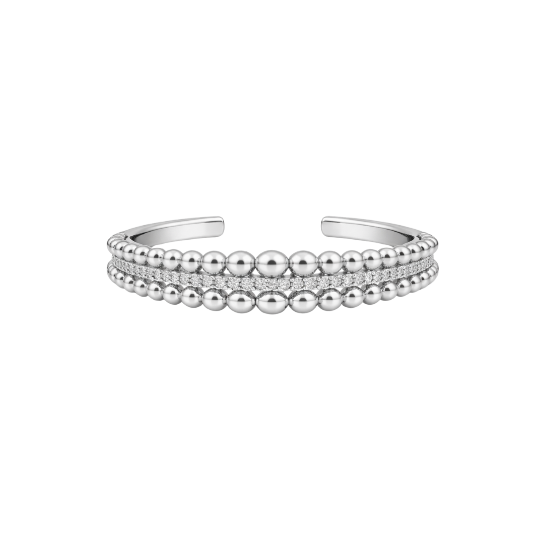 BUBBLE PAVÉ Cuff Armband