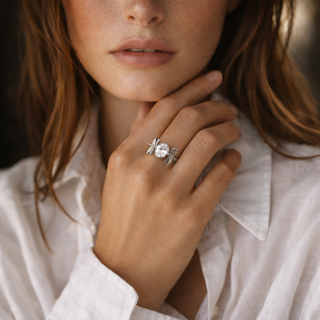 DRAGONFLY REBORN CRYSTAL RING