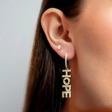 STATEMENT HOOP EARRINGS - YOLO