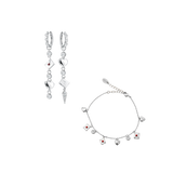 LOVE LETTER Hoop + Armband Set