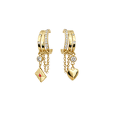 LOVE LETTER TRIPPLE LOOP Örhängen - Förbeställning leverans tidigast v. 18