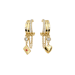 LOVE LETTER TRIPPLE LOOP Örhängen