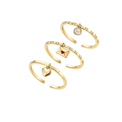 LOVE LETTER 3-PACK Ring