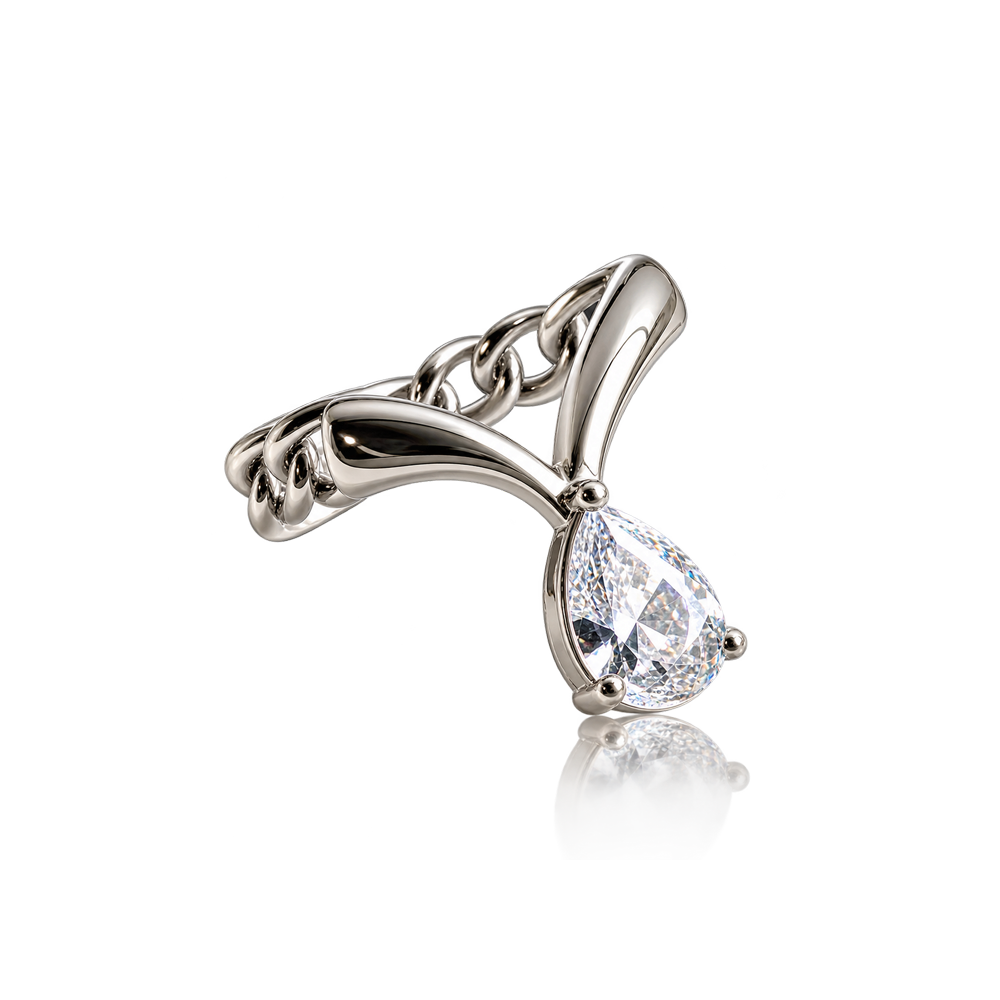 SCALA V PEAR CRYSTAL Ring