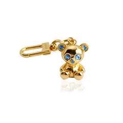 BEAR SKELETON BAG CHARM - Blå