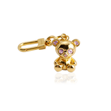 BEAR SKELETON BAG CHARM - Rosa