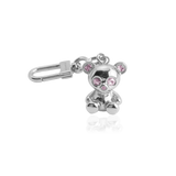 BEAR SKELETON BAG CHARM - Rosa