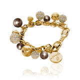 BERRY PEARL SPARKLE Armband - Brun (Förbeställning - Tidigast lev. Vecka 38)