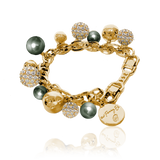 BERRY PEARL SPARKLE Armband - Skogsgrön (Förbeställning - Tidigast lev. Vecka 38)