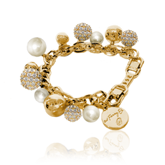 BERRY PEARL SPARKLE ARMBAND - Vit