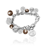 BERRY PEARL SPARKLE Armband - Brun (Förbeställning - Tidigast lev. Vecka 38)