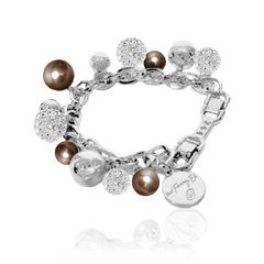 BERRY PEARL SPARKLE Armband - Brun