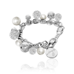 BERRY PEARL SPARKLE BRACELET - White