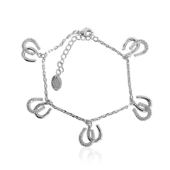 HORSESHOE SPARKLE CHARM Armband