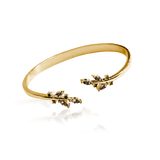 MULTI WING CUFF BRACELET - Brun