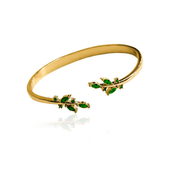 MULTI WING CUFF BRACELET - Grön