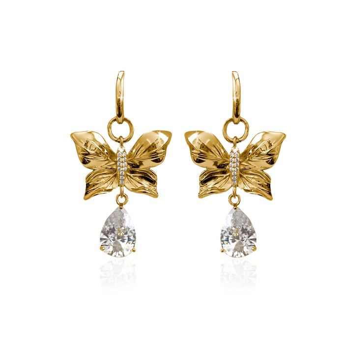 PAPILLON CRYSTAL HOOP Örhängen