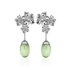 LA FLEUR TRIO MOONSTONE PEARL Örhängen Ljusgrön