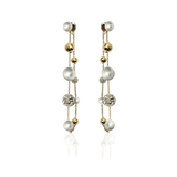 BERRY PEARL SPARKLE EARRINGS (Pre-order estimated delivery w.21)