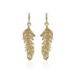 FROSTED FEATHER HOOP Örhängen