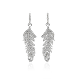 FROSTED FEATHER HOOP Örhängen