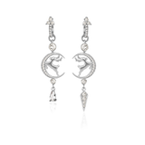 REINDEER PEARL HOOP EARRINGS