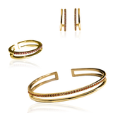 PLAIN CRYSTAL TWIN Set Röd