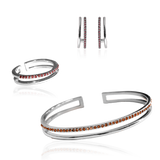PLAIN CRYSTAL TWIN Set Röd