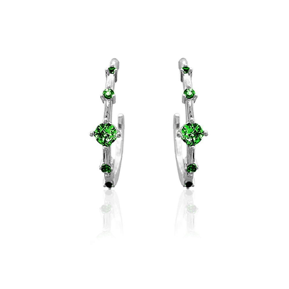 PRISM EARRINGS Green Mix