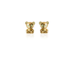 BEAR SKELETON STUDS Örhängen - Blå