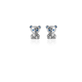 BEAR SKELETON STUDS- Blue