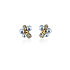 BERRY PEARL SPARKLE STUDS Earrings - Light Blue (Pre-order estimated delivery w.21)