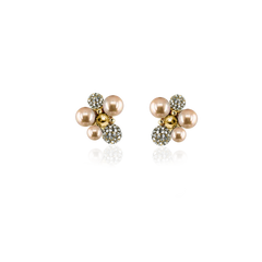 BERRY PEARL SPARKLE STUDS Örhängen - Champagne (Förbeställning - Tidigast leverans v. 46)