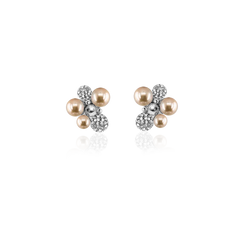 BERRY PEARL SPARKLE STUDS Örhängen - Champagne