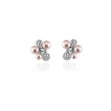 BERRY PEARL SPARKLE STUDS Earrings - Light Pink (Pre-order estimated delivery w.21)