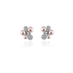 BERRY PEARL SPARKLE STUDS Örhängen - Ljus rosa
